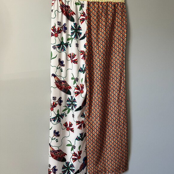 Micas Two Piece Pants Set Floral Printed Short Sleeve Lapel Top & Wide Leg Pants - Picture 9 of 12